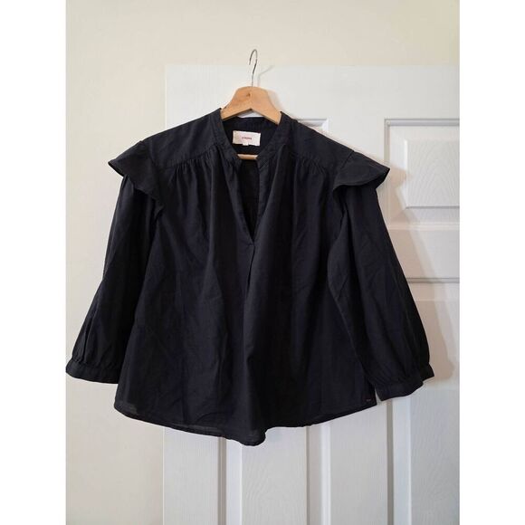 Xirena Jules Poplin Top in black XS - Picture 1 of 6
